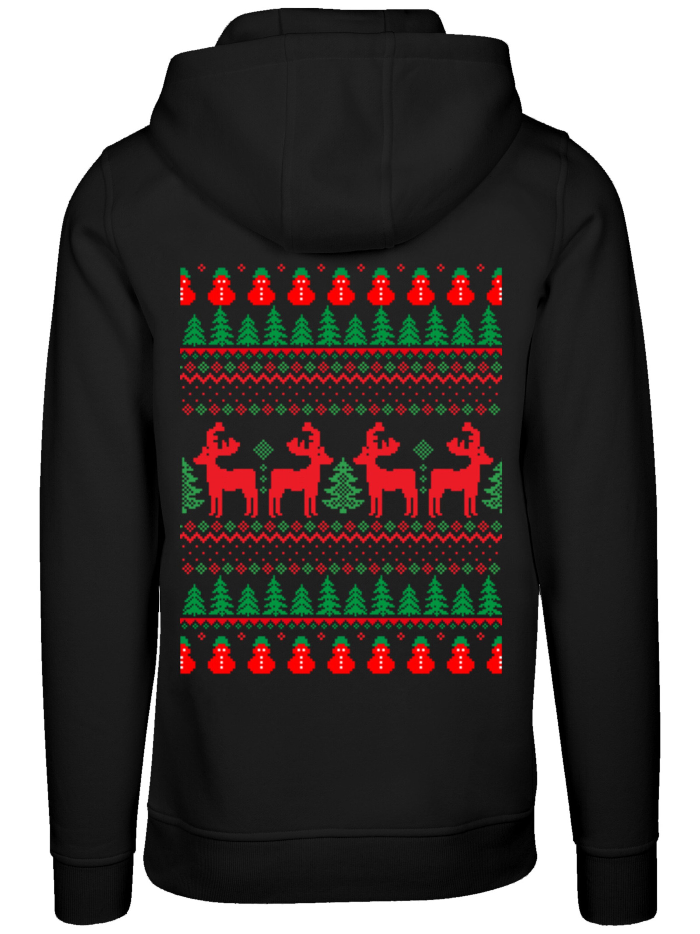 Sweat-shirt 'Christmas Reindeers' F4NT4STIC en noir