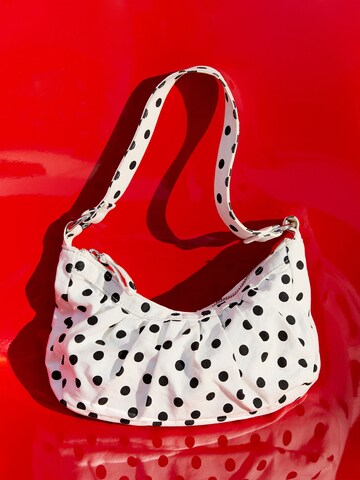 Sac bandoulière Bershka en blanc