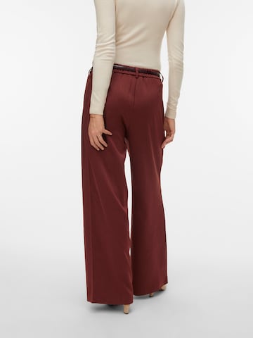 VERO MODA Широкий Брюки со складками 'VMSTEFFI' в Красный