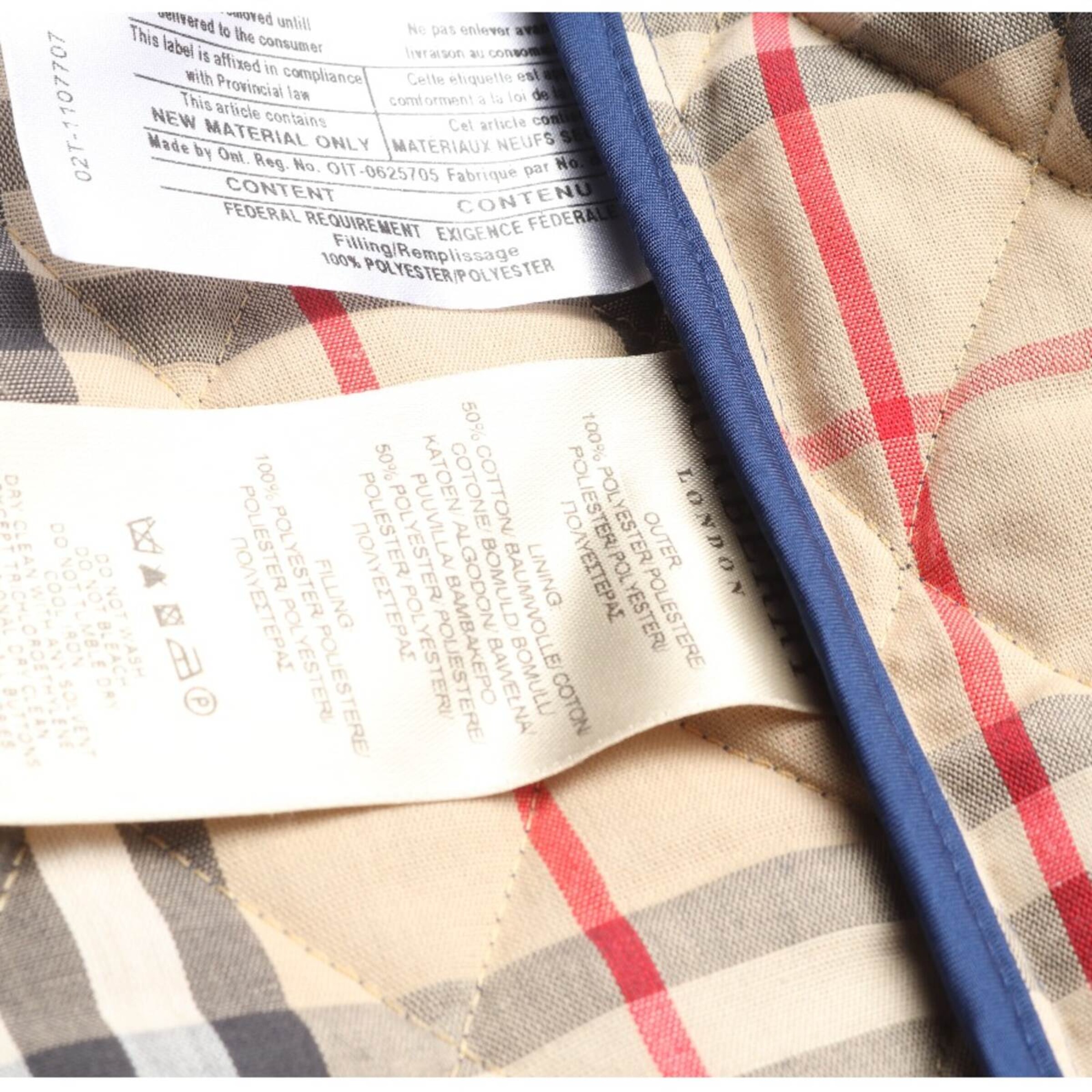 BURBERRY Jacket & Coat in XS in Blue