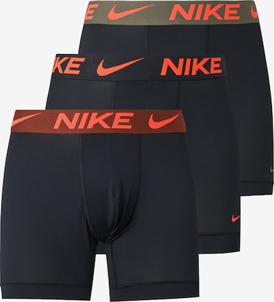 XS dydžio Sportinės trumpikės iš NIKE Underwear, spalva – tamsiai žalia / omarų spalva / rūdžių raudona / juoda, Prekių apžvalga
