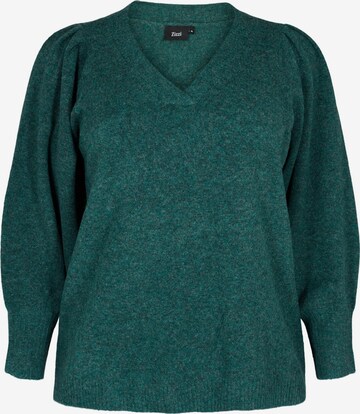 Pullover 'GREENY' di Zizzi in verde: frontale