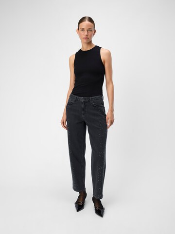 OBJECT Loosefit Jeans 'Moji Zasha' in Zwart
