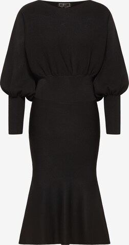 Robes en maille faina en noir : devant