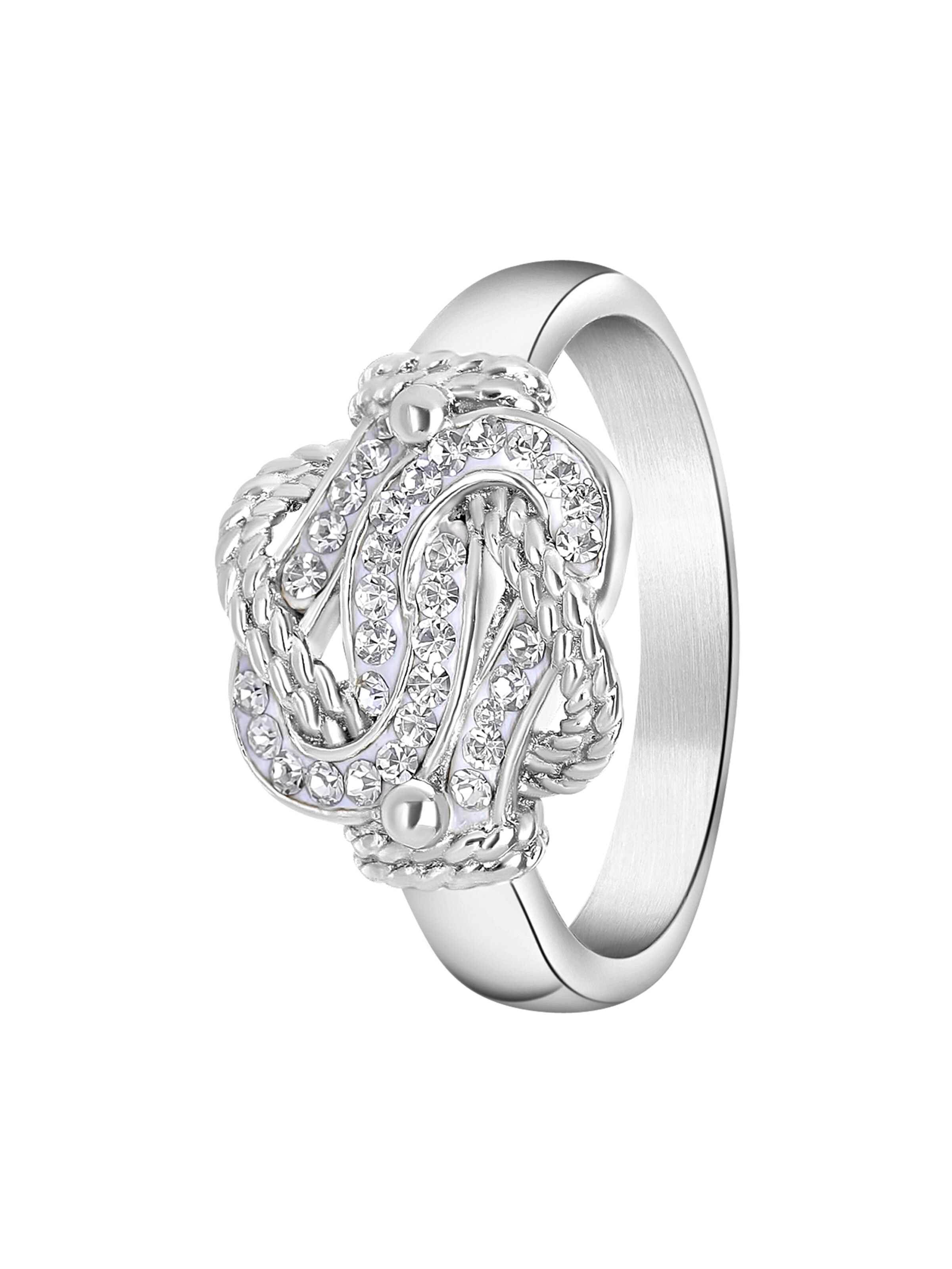 Lucardi Ring in Zilver: voorkant