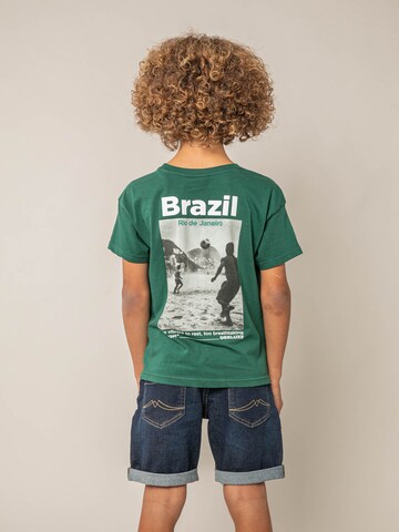 T-Shirt 'Janeiro' Deeluxe en vert