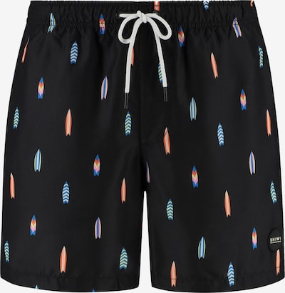 Shiwi Szorty kąpielowe 'Mac' w kolorze niebieski / pomarańczowy / jasnoróżowy / czarnym, Podgląd produktu