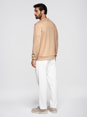 Ombre Sweatshirt 'Eximio' in Beige