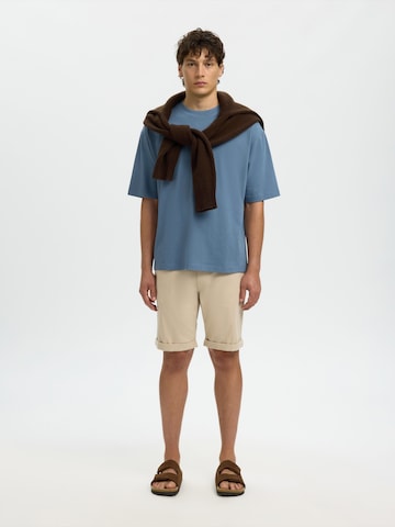 Maglietta 'SLHRELAXASPEN' di SELECTED in blu