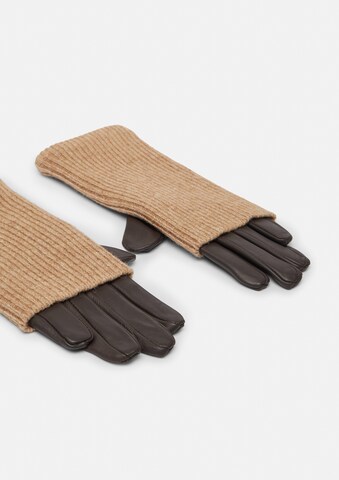 COMMA Fingerhandschuhe in Braun
