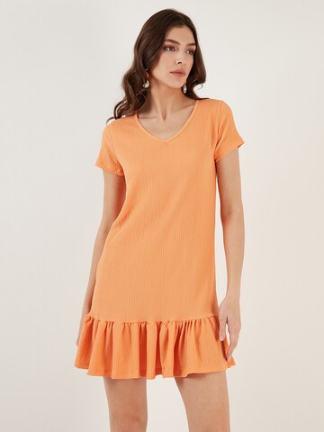 LELA Dress in Orange: front