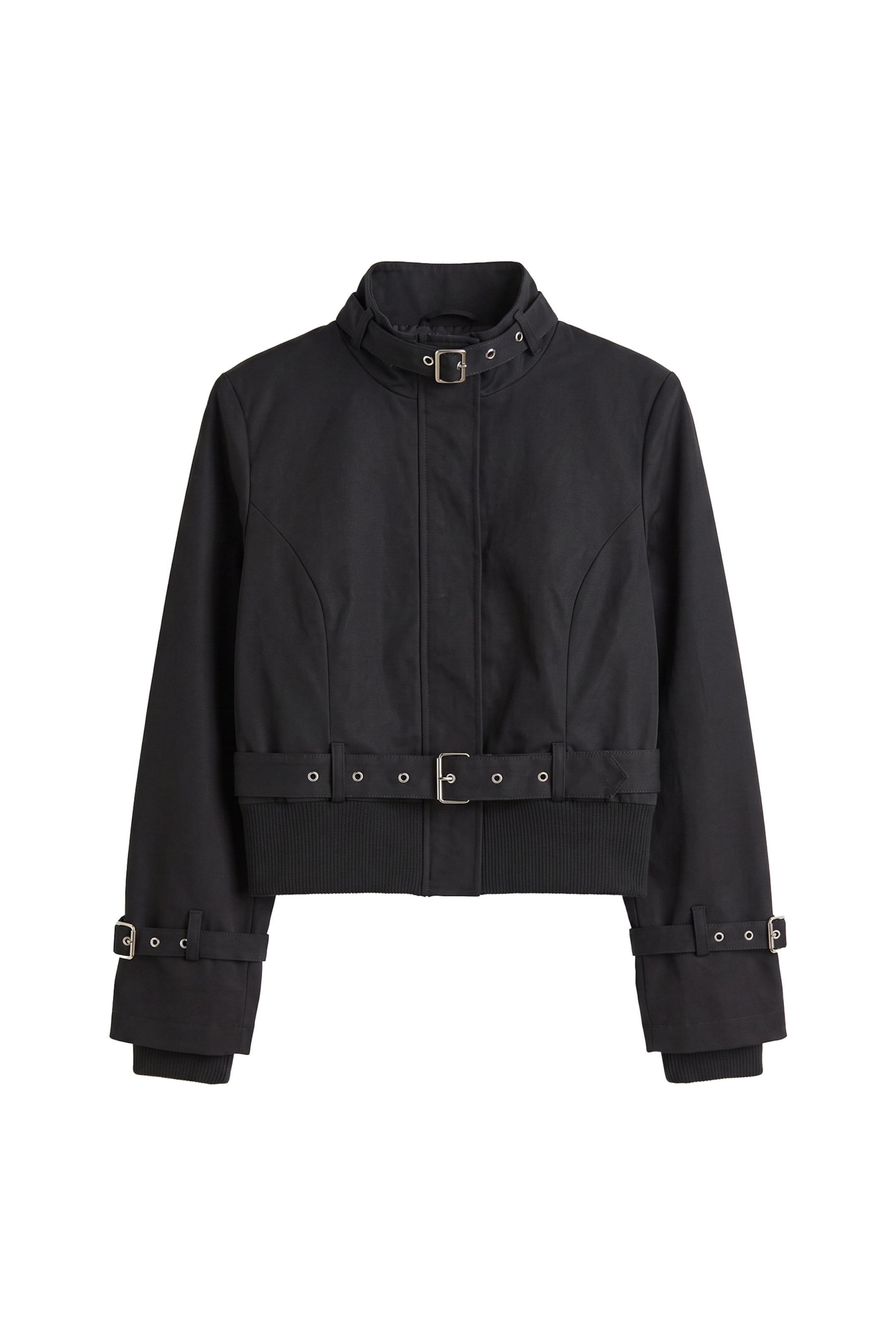 BALMOHK - Chaqueta de entretiempo en negro: frente