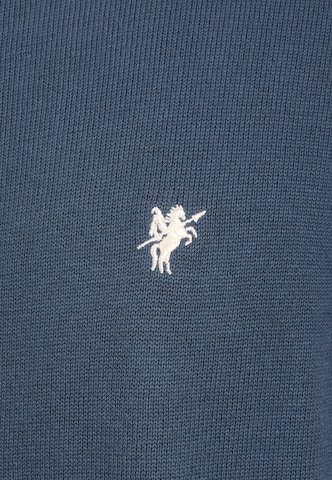 DENIM CULTURE Knit Cardigan 'Phoenix' in Blue