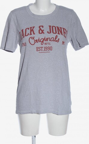 JACK & JONES Print-Shirt in S in Grey: front