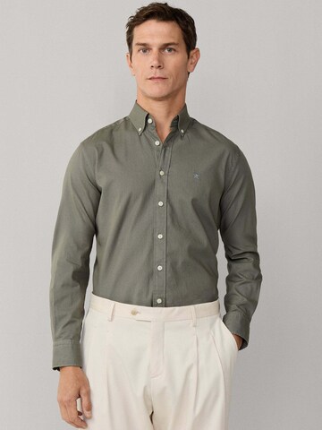 Hackett London Regular fit Overhemd in Groen