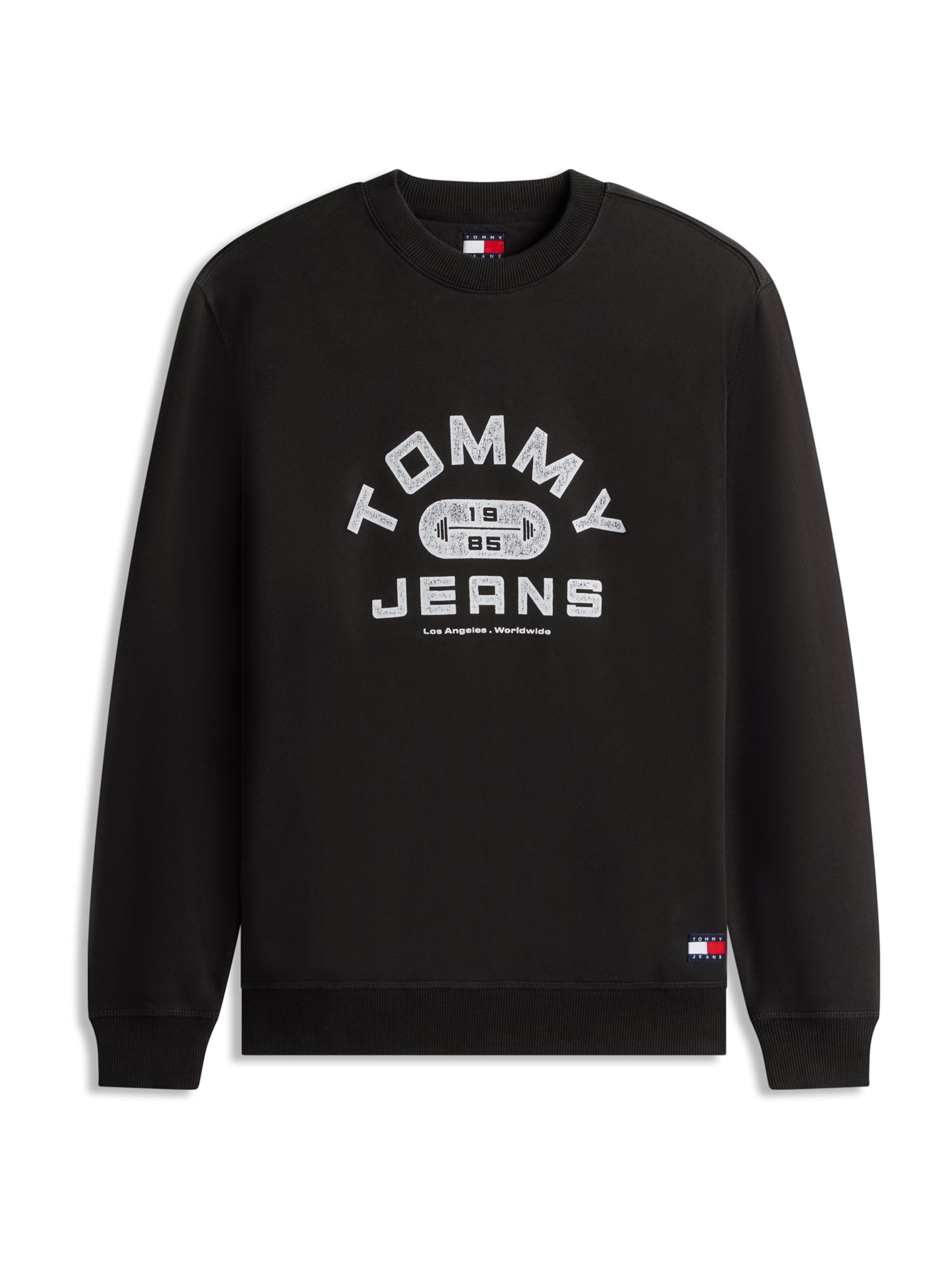 Tommy Jeans - Sudadera en negro: frente