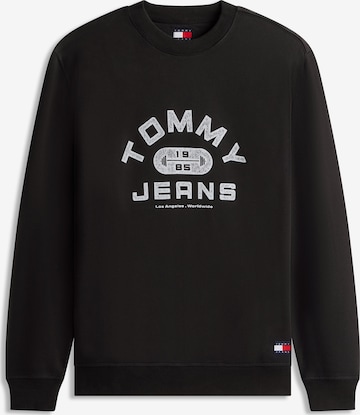 juoda Tommy Jeans Megztinis be užsegimo: priekis