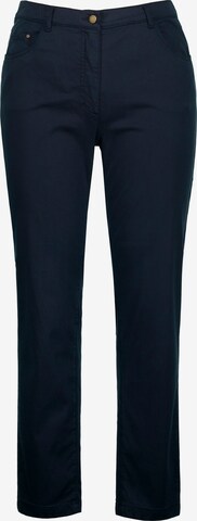 Ulla Popken Regular Broek 'Sophie' in Blauw: voorkant