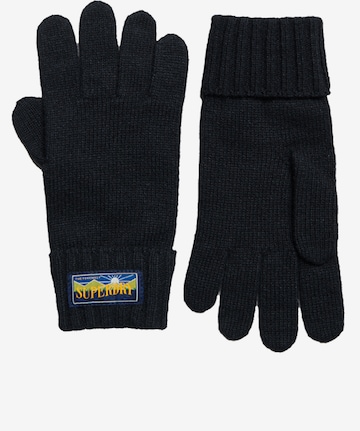 Gants Superdry en bleu : devant