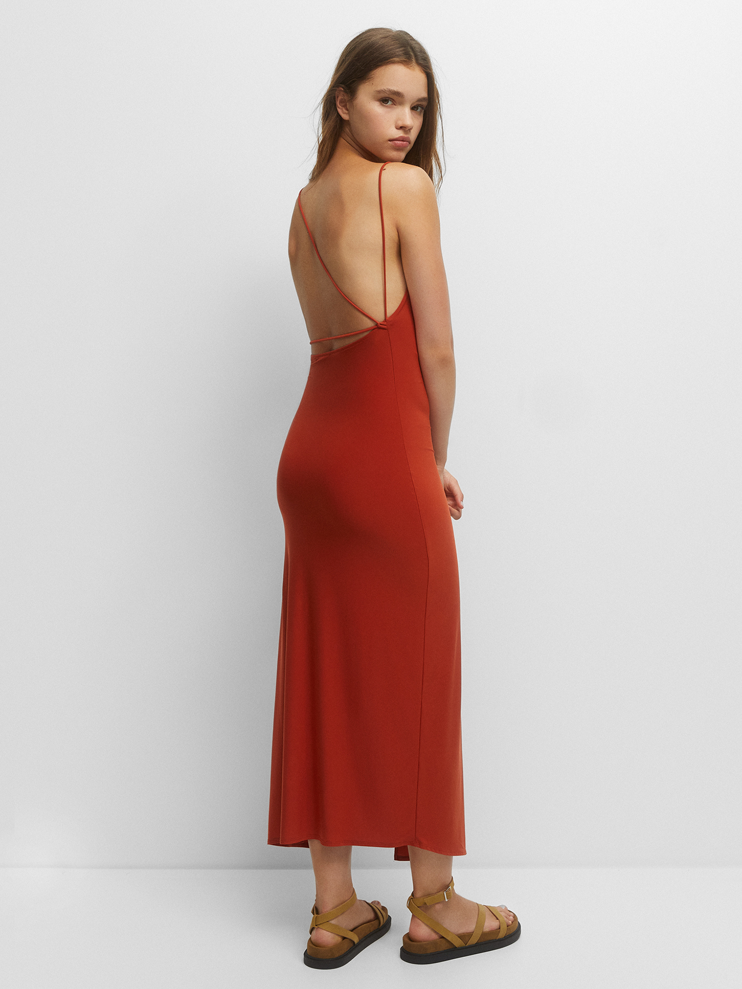 Pull&Bear Dress in Orange