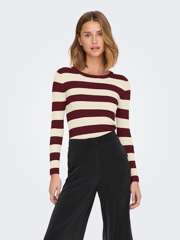 JDY - Jersey 'JDYPLUM' en rojo: frente