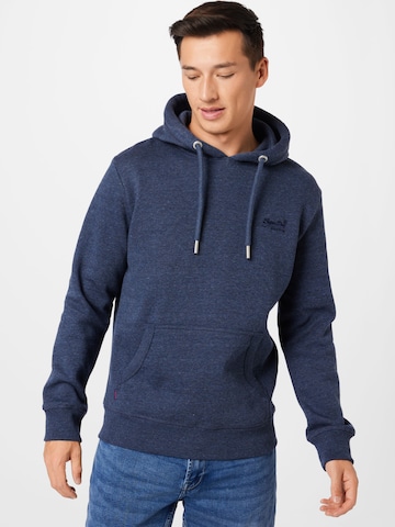 Superdry Sweatshirt in Blauw: voorkant