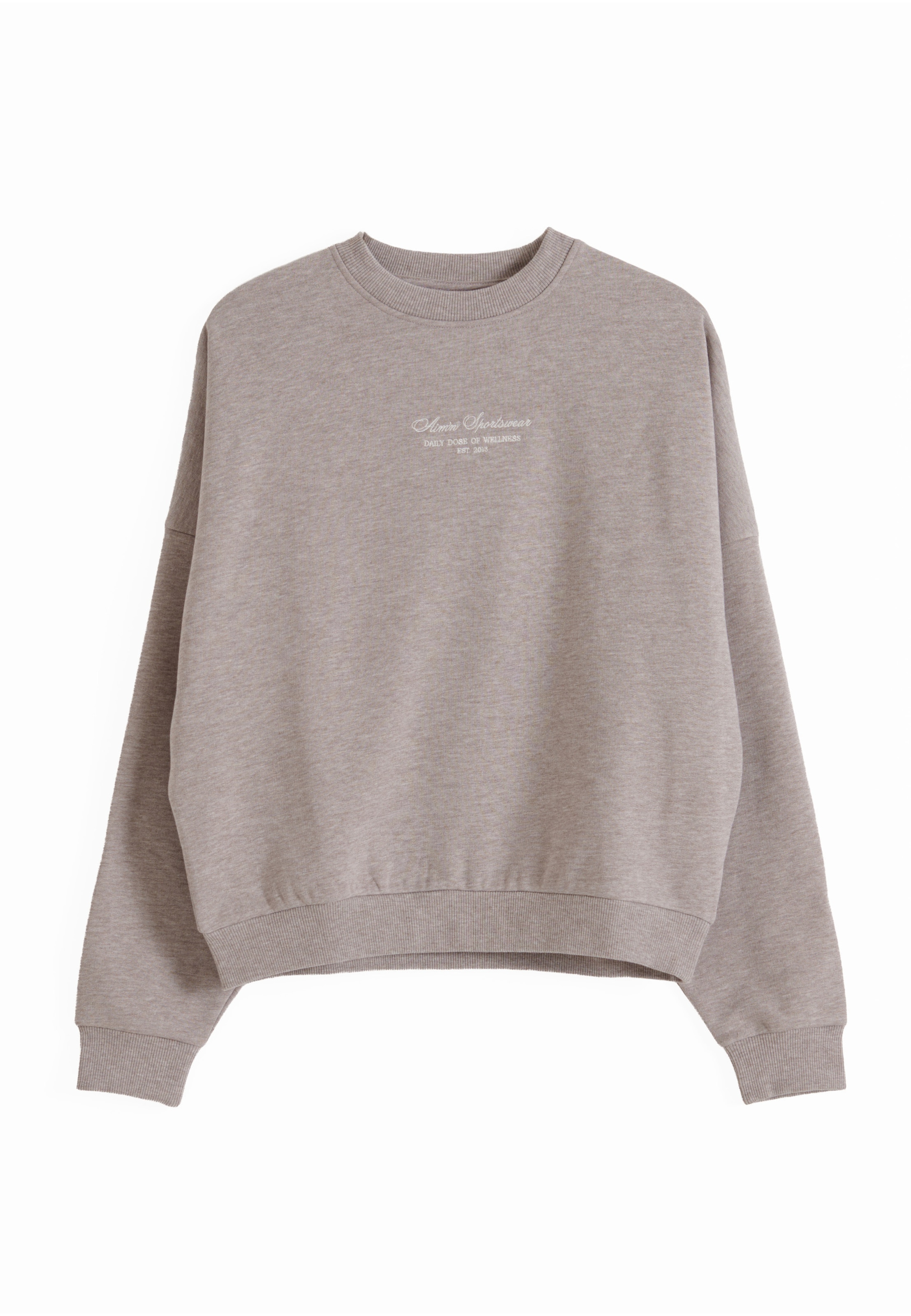 Sweat-shirt 'Script' Aim'n en marron : devant