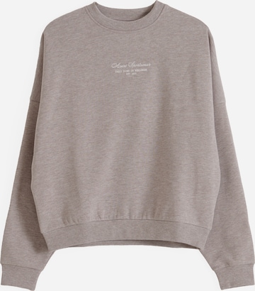 Sweat-shirt 'Script' Aim'n en marron : devant