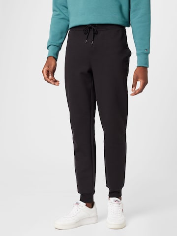 Calvin Klein Tapered Trousers in Black: front