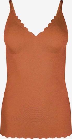 Skiny Top in dunkelorange, Produktansicht