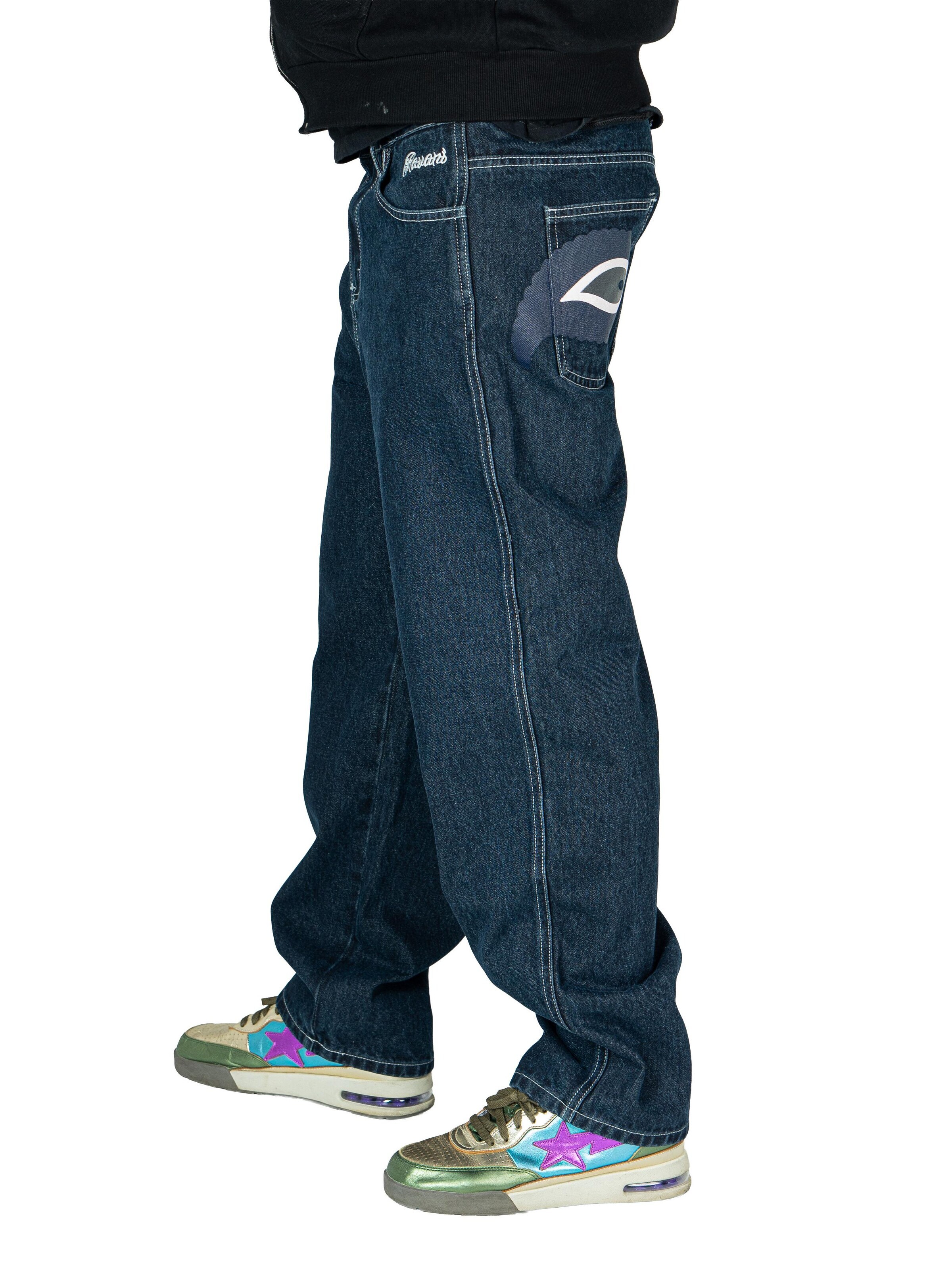 RVNI Berlin Baggy Jeans in Blue