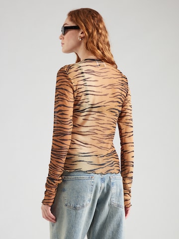 Moschino Jeans Koszulka w kolorze brązowy
