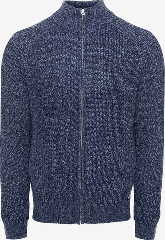 Threadbare Knit Cardigan in Blue: front