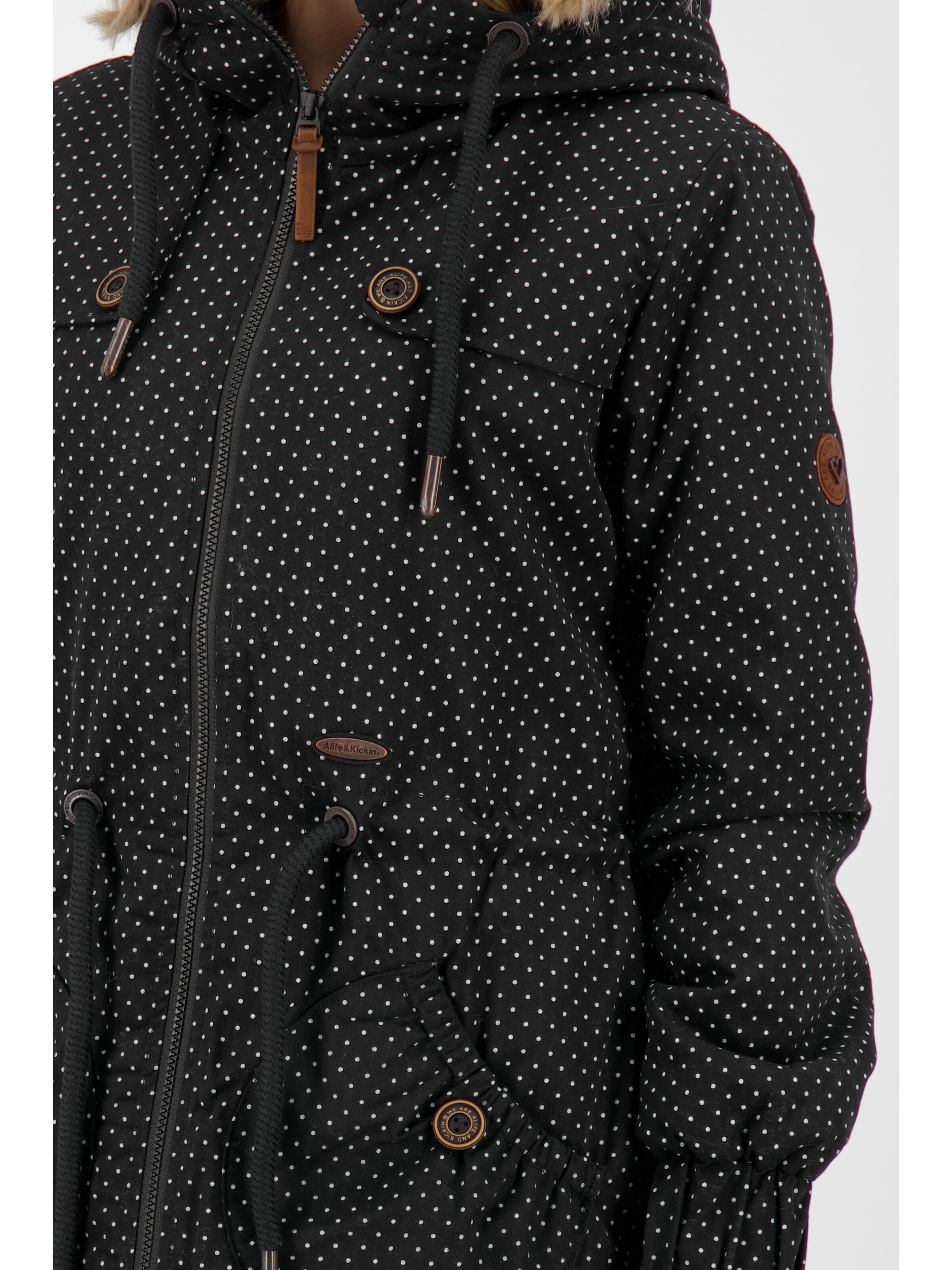 Parka d’hiver 'CHARLOTTE AK' alife & kickin en noir