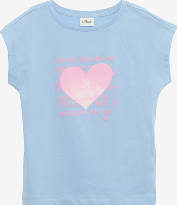 s.Oliver Shirt in Blauw: voorkant