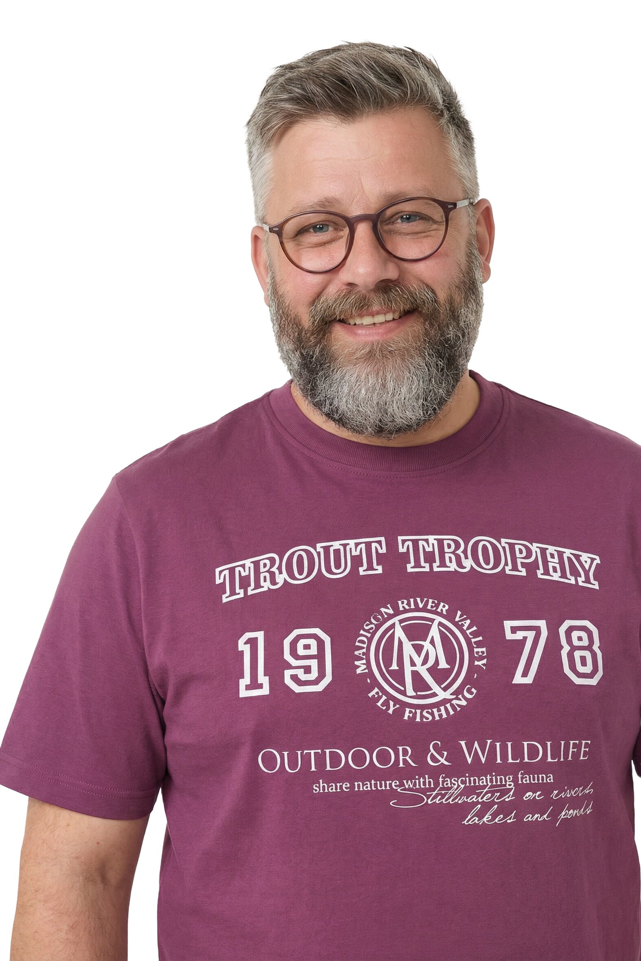 Men Plus Shirt in Pink
