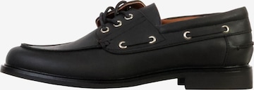 Super Mode Slip-ons 'Schnür-Mokassin' in Black: front