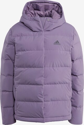 Veste mi-saison 'Helionic Down' ADIDAS SPORTSWEAR en violet : devant