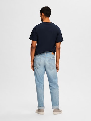 Regular Jeans de la SELECTED HOMME pe albastru