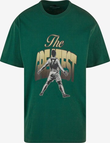 MT Upscale Shirt 'Greatest' in Green: front