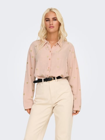 ONLY Blus i rosa: framsida