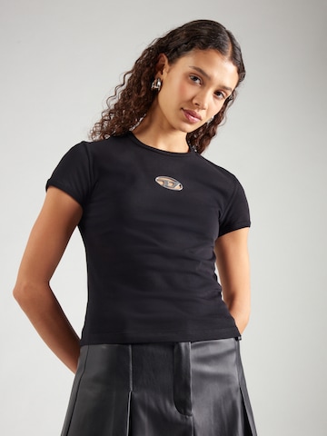 T-shirt DIESEL en noir : devant