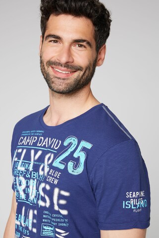 CAMP DAVID T-Shirt 'Fly and Cruise' in Blau