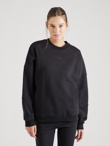 Sweat de sport Reebok en noir : devant