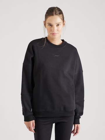 ReebokSportska sweater majica - crna boja: prednji dio