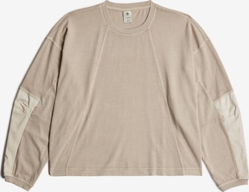 T-shirt G-STAR en beige : devant