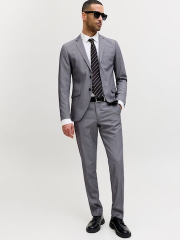 pelēks Jack & Jones Premium Piegulošs Uzvalks 'Franco'