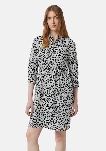 comma casual identity - Vestido camisero en gris: frente