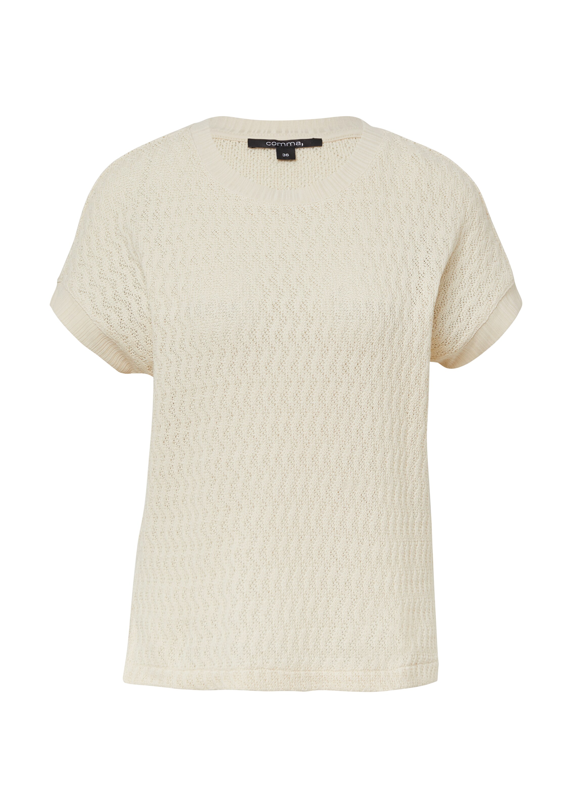 COMMA Pullover in Beige: Vorderseite