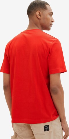 TOM TAILOR T-Shirt in Rot